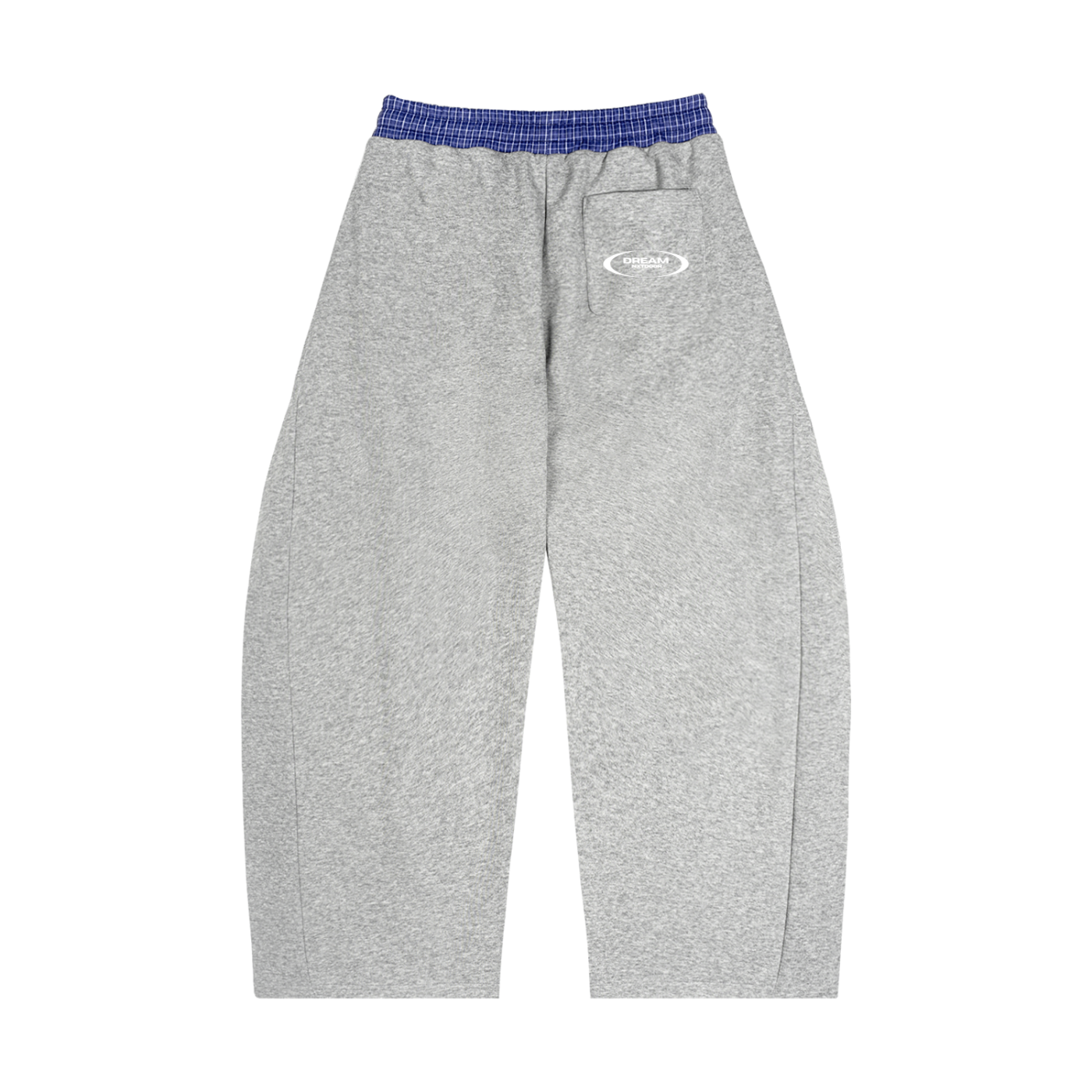 Plaid Waistband Barrel Sweatpants
