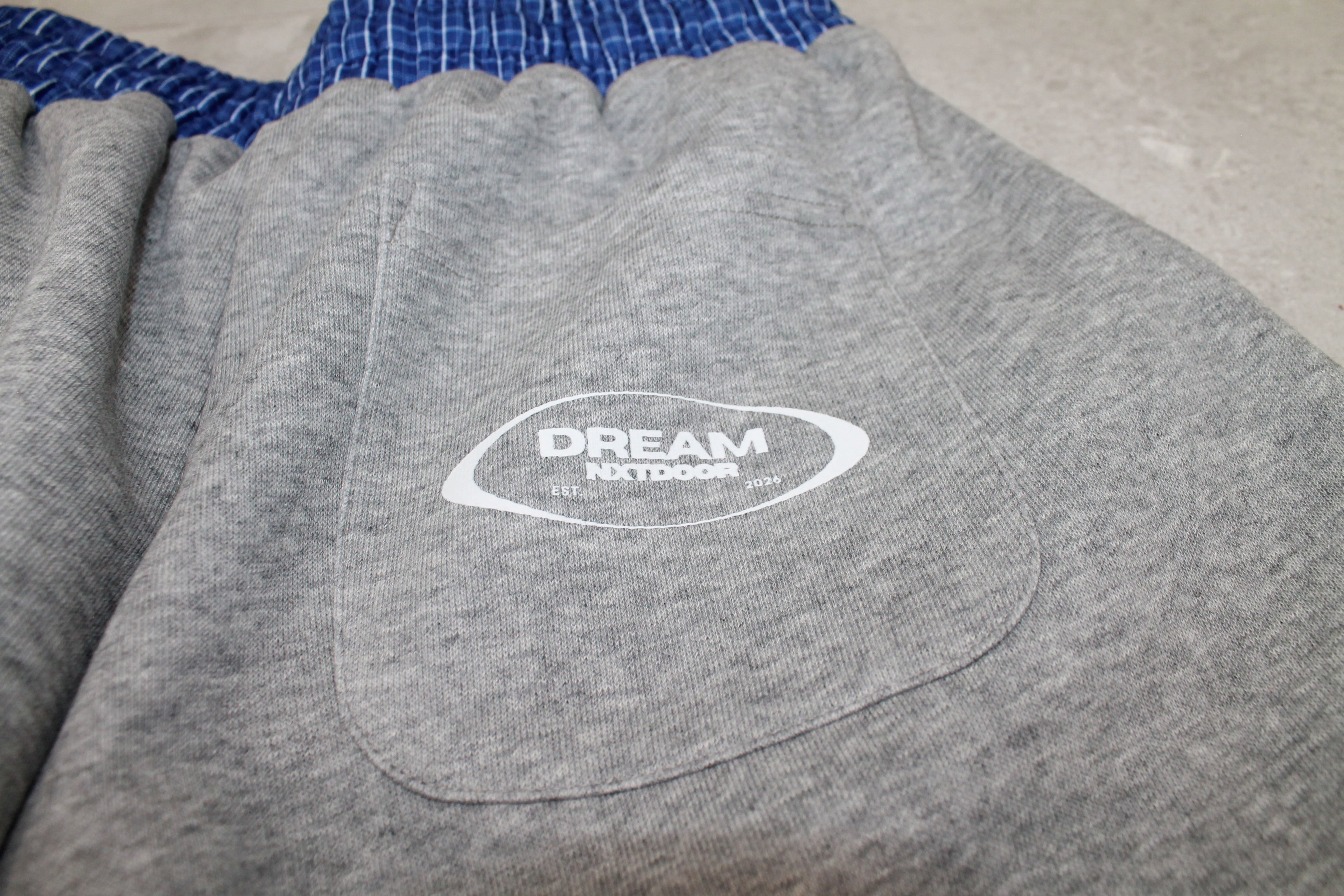 Plaid Waistband Barrel Sweatpants